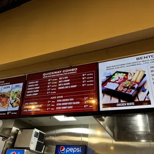 menus and prices