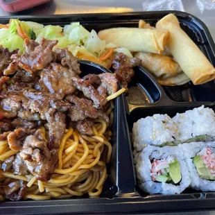Beef Bento Box. So fresh!  Tasty and large.