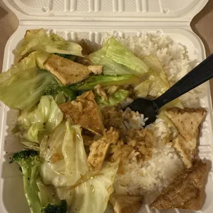 This was the tofu hibachi. Disappointing.