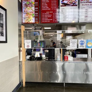 Order line and menu