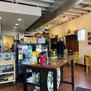 Inside store - counter where to order