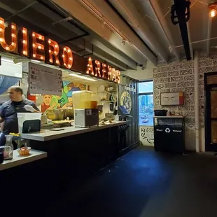 interior, sushi and sashimi