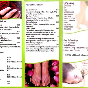 Quiescence Nails Salon &amp; Spa Brochure