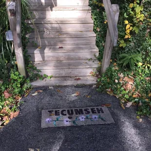 The beginning of the stair