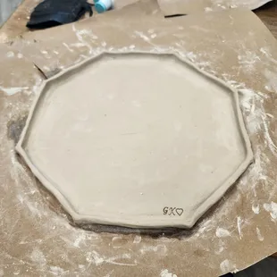 We are making plates for my bday!