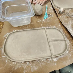 We are making plates for my bday!