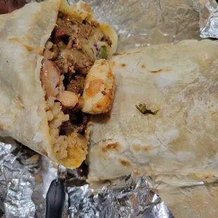 Surf and turf burrito-tasty