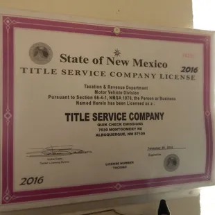 We are proud to be fully certified.