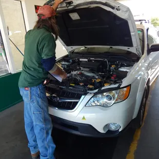 All of our techs will have you in and out in under 7 minutes!