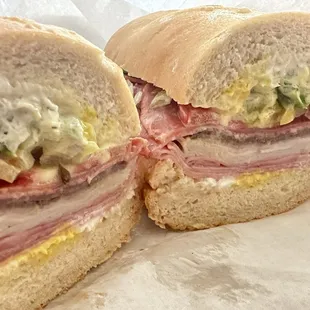 The Godfather (they forgot the provolone cheese but it was still good)!