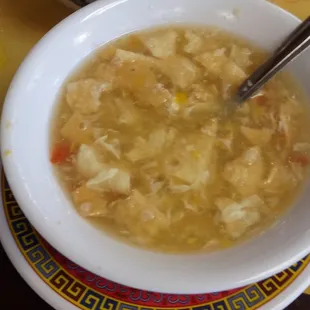 Warming up with some yummy soup