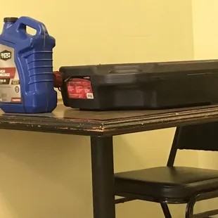 Super Tech High Mileage 15W - 30 motor oil and drain pain special!  One day only!!!!  WTF man!  Really?