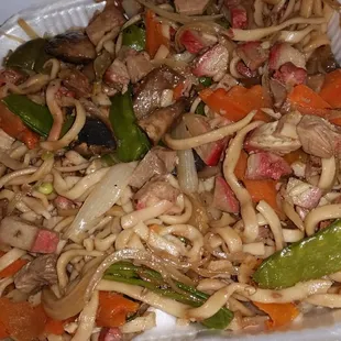 Pork Lo Mein was very delicious and a huge serving!