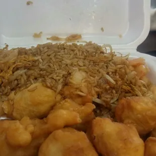 a box of fried food