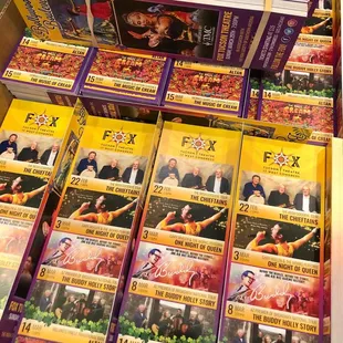 Double sided Fox Theatre bookmarks to hand out to show patrons