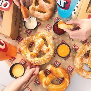 food, dough desserts, donuts