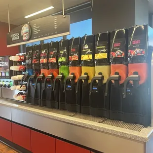 Slushy station, pick a couple.  I did watermelon and strawberry mixed