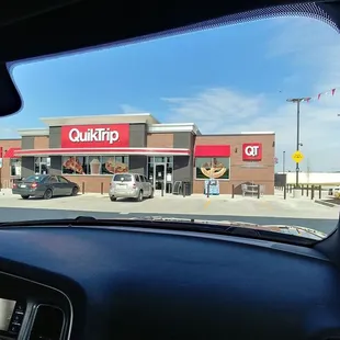 a view from inside a car