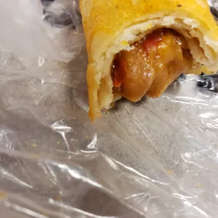 Bean and Cheese taquito super spicy but not labeled as spicy, very deceiving.