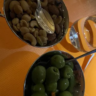 Bar provided Snacks with drinks