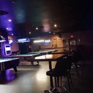 Pool tables and juke box