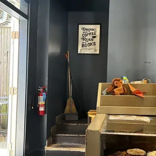 a view of a kitchen with a pizza oven