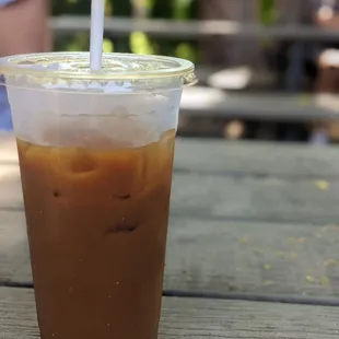 Cold Brew + Oat Milk + Sugar Free Vanilla Syrup