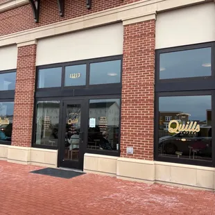 the front of the building