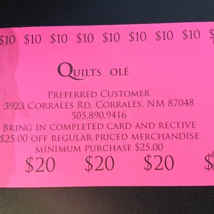 You have to ask for this card.