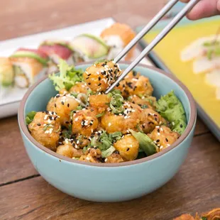 Rock Shrimp Tempura in Spicy Aioli