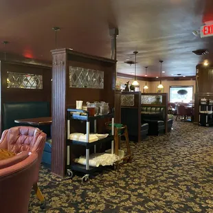 The dining room as seen from my table.