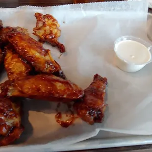 Blackberry habanero wings great...but why no celery?