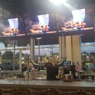 The bar...and the TV's
