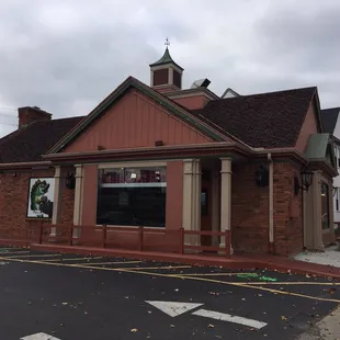 the front of the restaurant