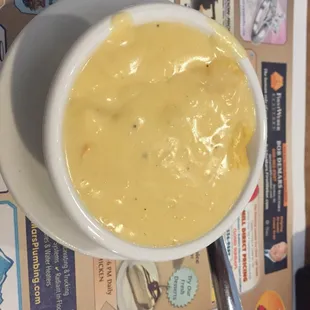 Beer brat cheese soup, yum!