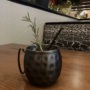 a potted plant on a table