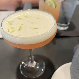 a cocktail in a coupe glass
