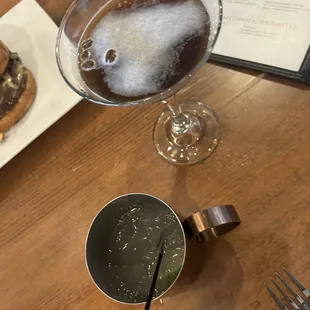 Espresso martini &amp; key lime mule