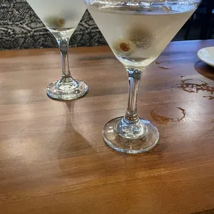 Two beautifully crafted martinis