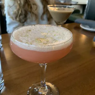 Sea foam margarita and espresso martini.