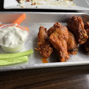 Buffalo wings with just a hint of heat.