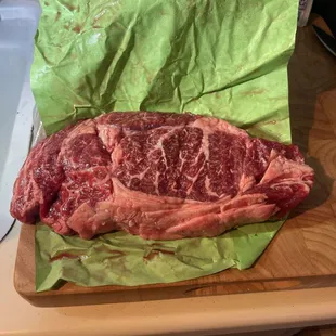 Fat juicy 2lb 1 1:4" Ribeye with good marbling