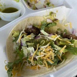 Ground beef taco