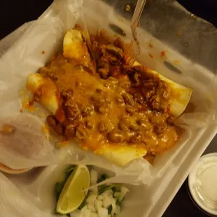 Pork enchiladas