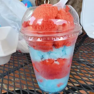 Tropical Punch &amp; Blue Lemon mixed