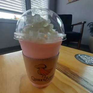 Strawberry Milk Malt Shake