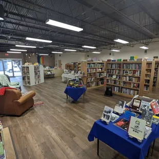 Reading area and books