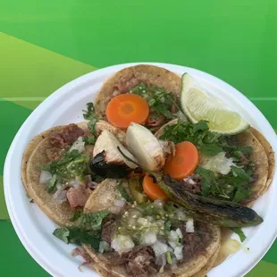 Lengua &amp; Al Pastor tacos
