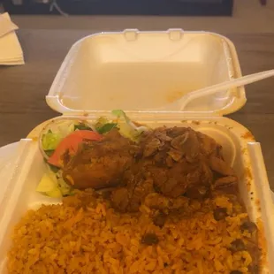 Stewed Chicken with Yellow Rice