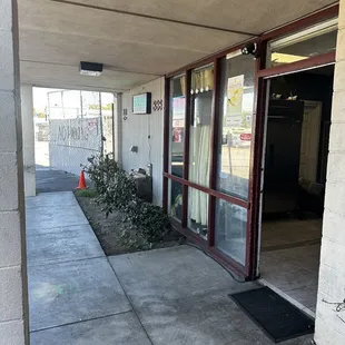 outside